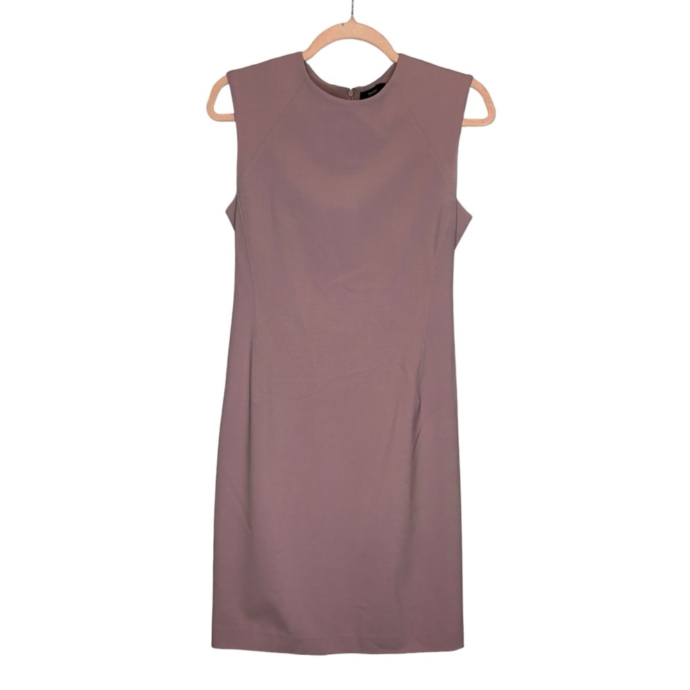 Theory Sleeveless Mauve Sheath Dress